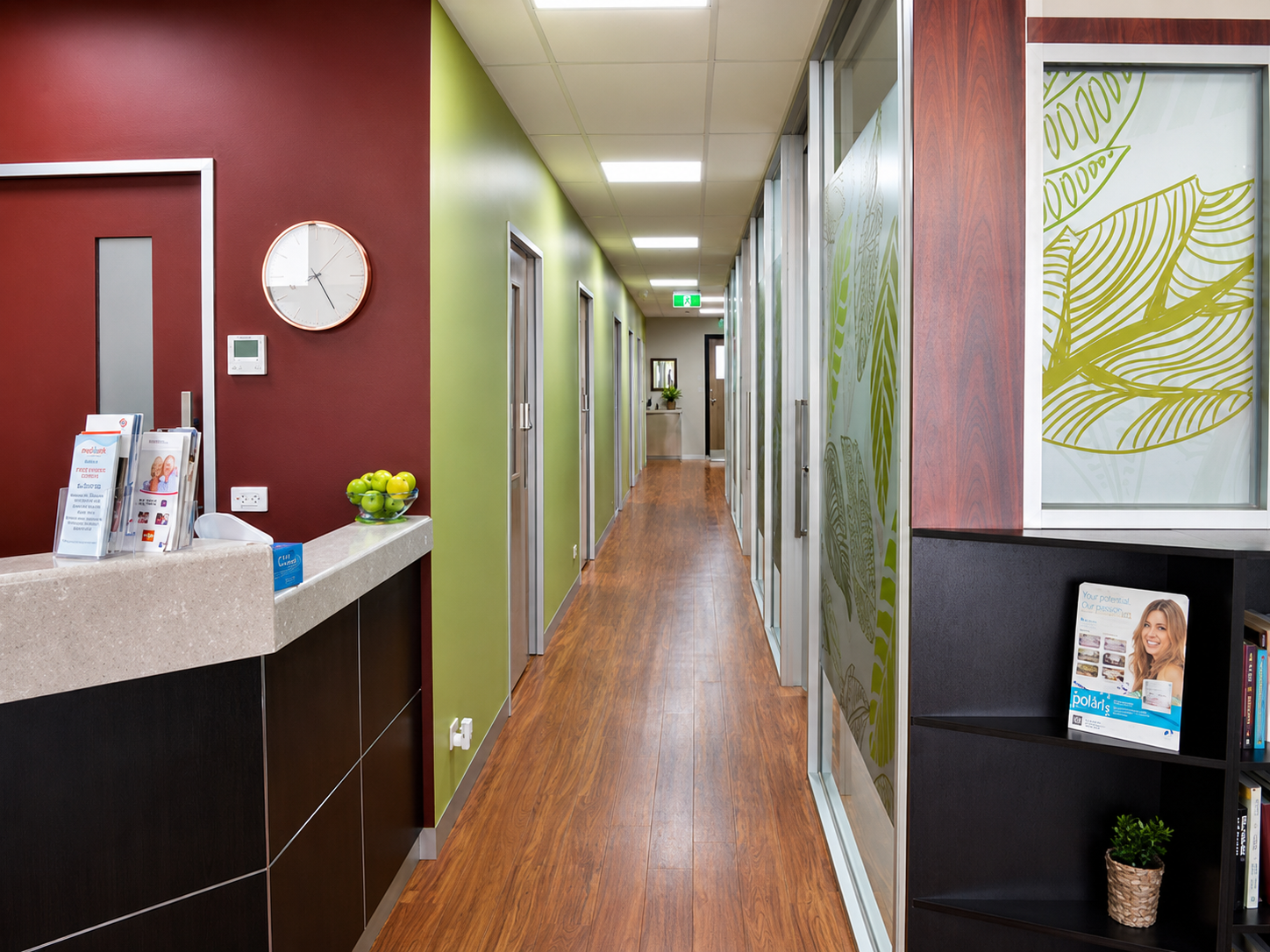 Glenlyon Dental Clinic hallway