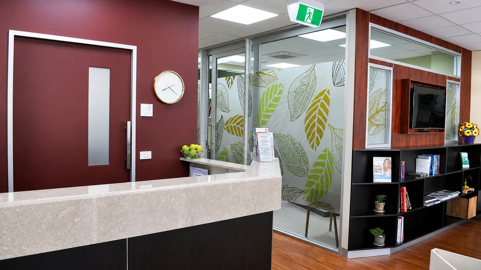 Glenlyon Dental Clinic reception area